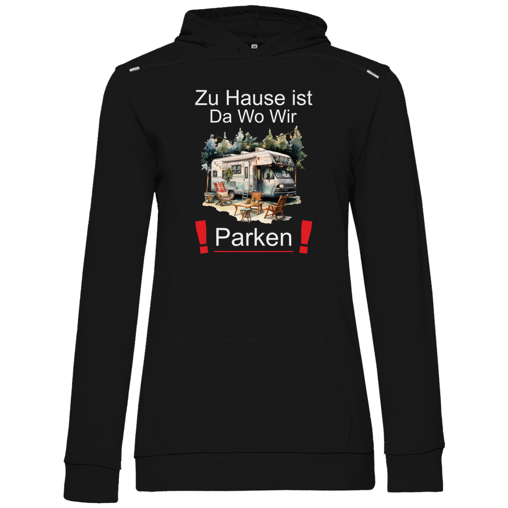Damen Promo Hoodie zu hause ist da wo wir parken-02 camping