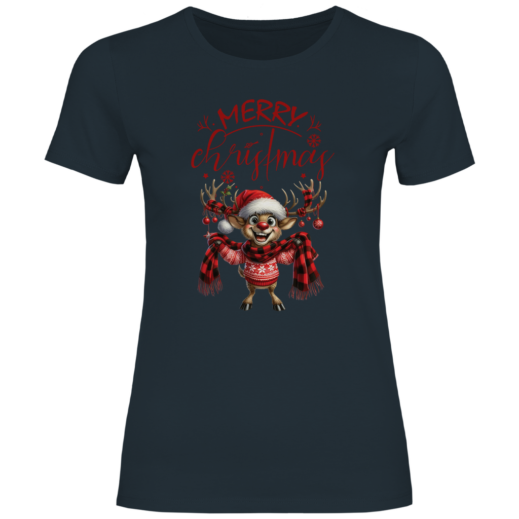 Damen T-Shirt weihnachten-12
