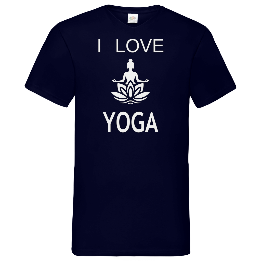 Herren Basic V-Neck T-Shirt YOGA-006