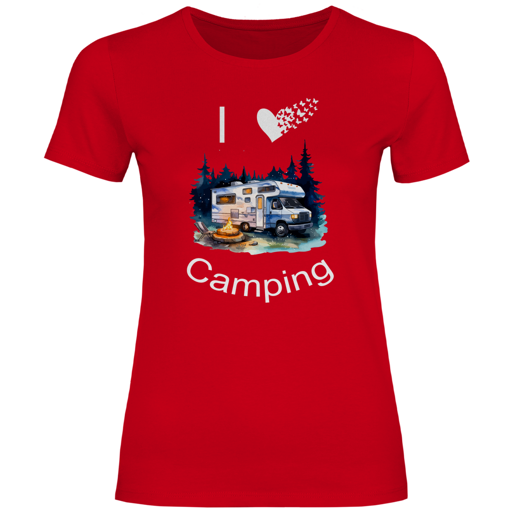 Damen T-Shirt camping-07