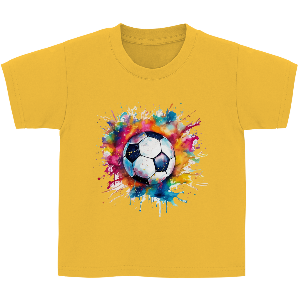 Kinder Basic T-Shirt Fußball-01