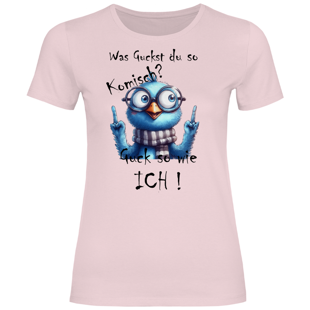 Damen T-Shirt was kuckst du ? 02S
