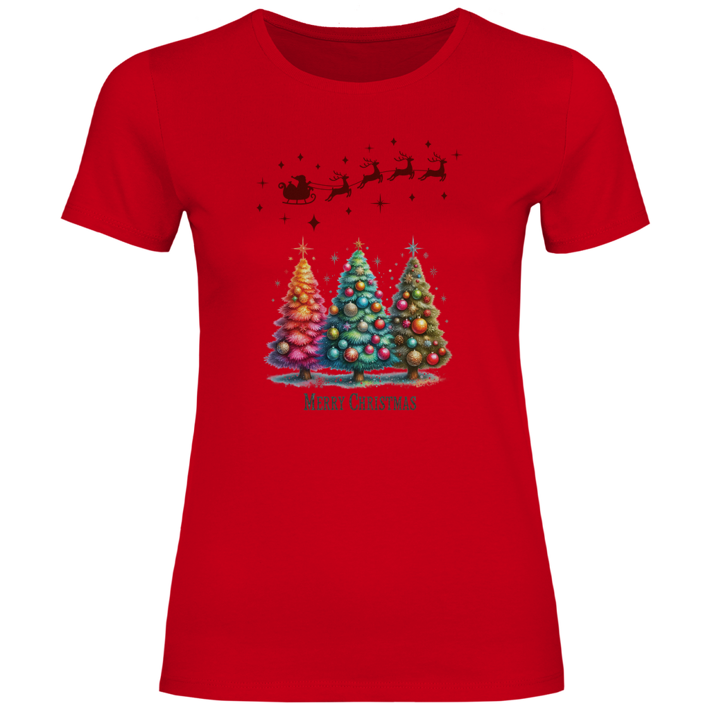 Damen T-Shirt weihnachten-08