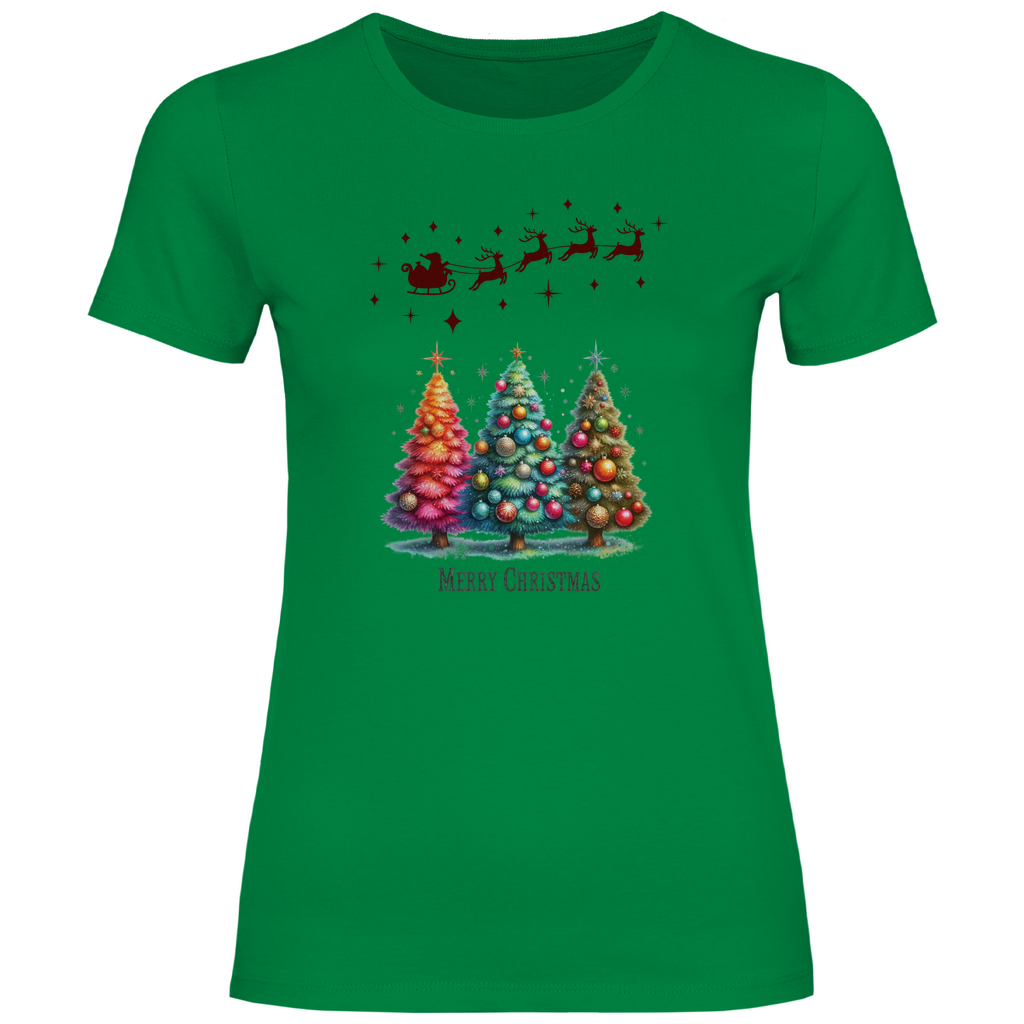 Damen T-Shirt weihnachten-08