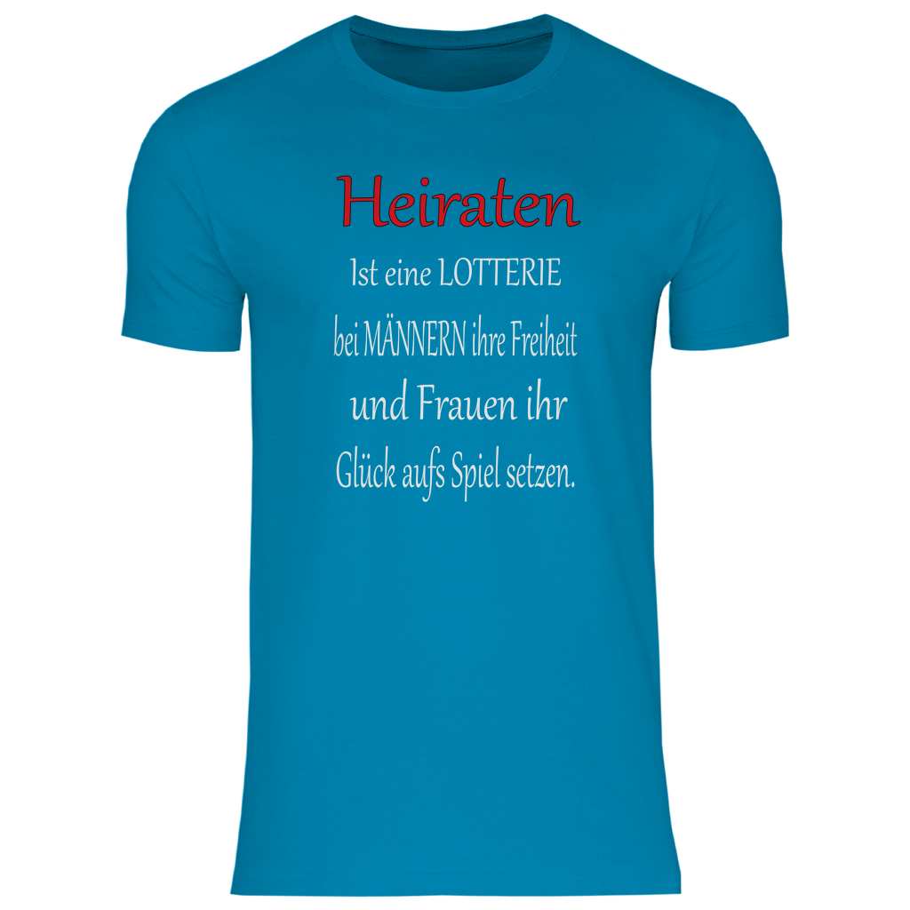 Herren T-Shirt heiraten-w