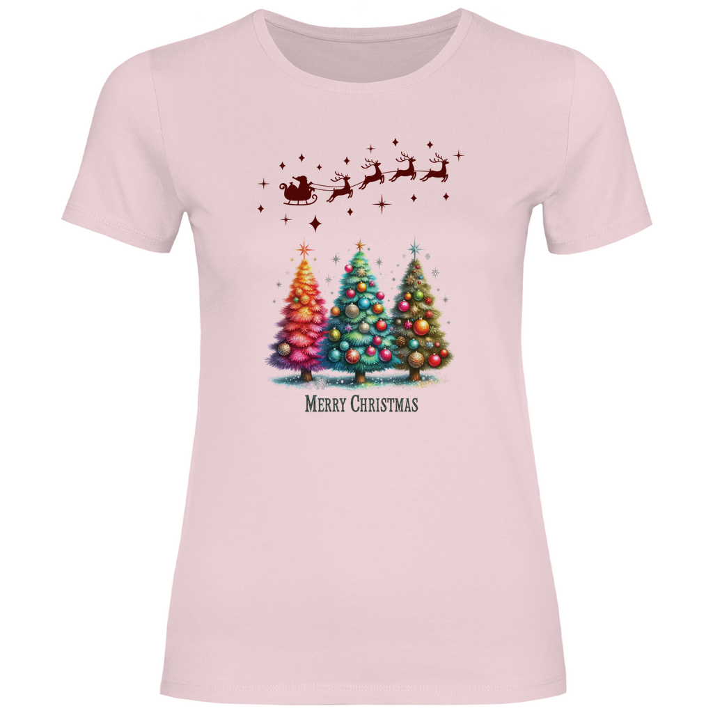 Damen T-Shirt weihnachten-08