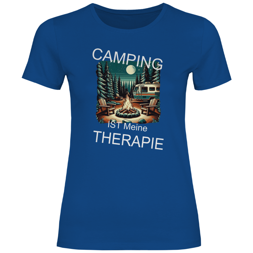 Damen T-Shirt Camping-Therapie-01