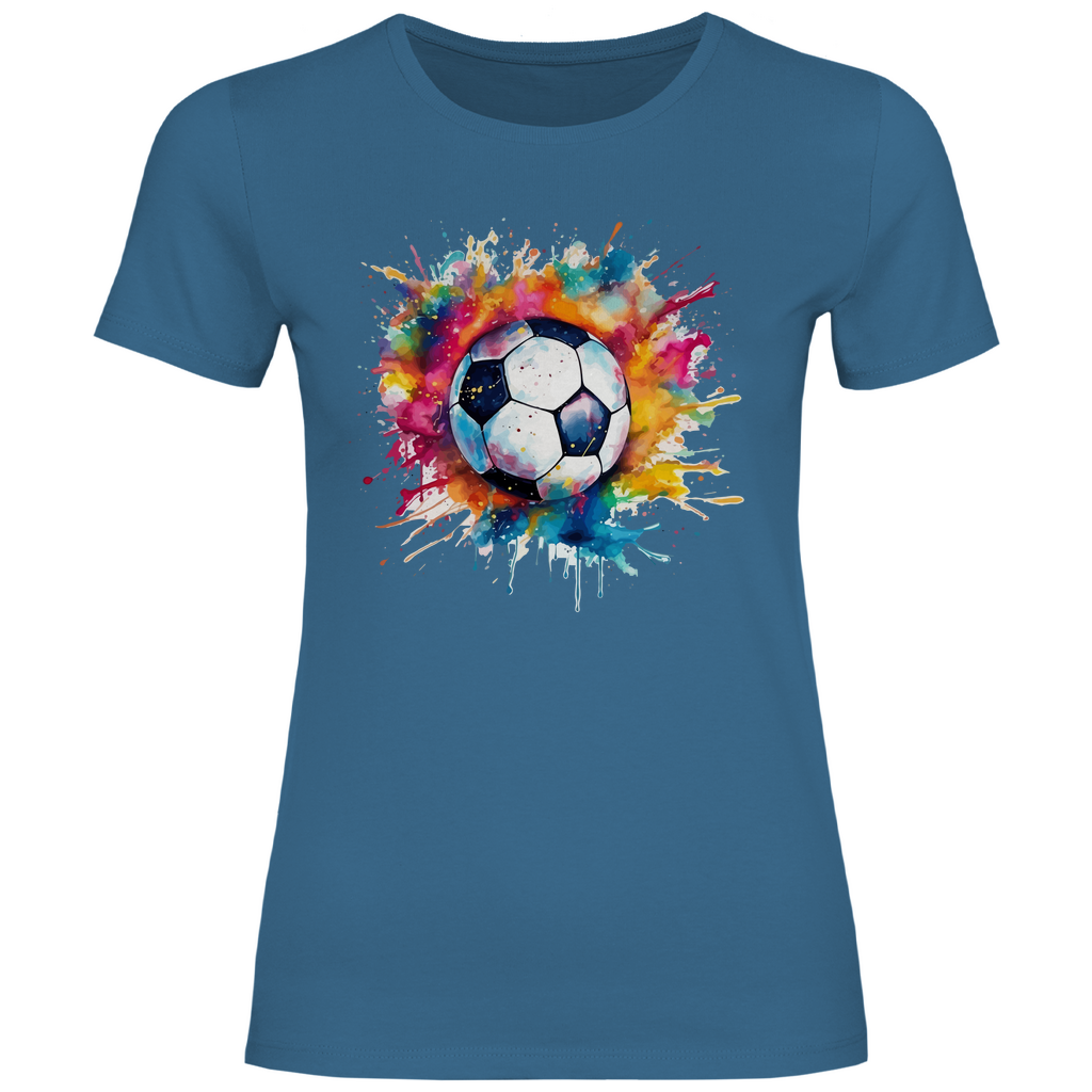 Damen T-Shirt Fußball-01