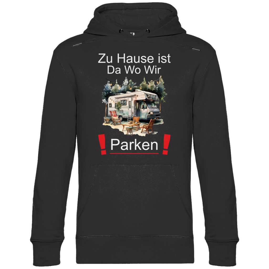 Herren Promo Hoodie zu hause ist da wo wir parken-02 Camping