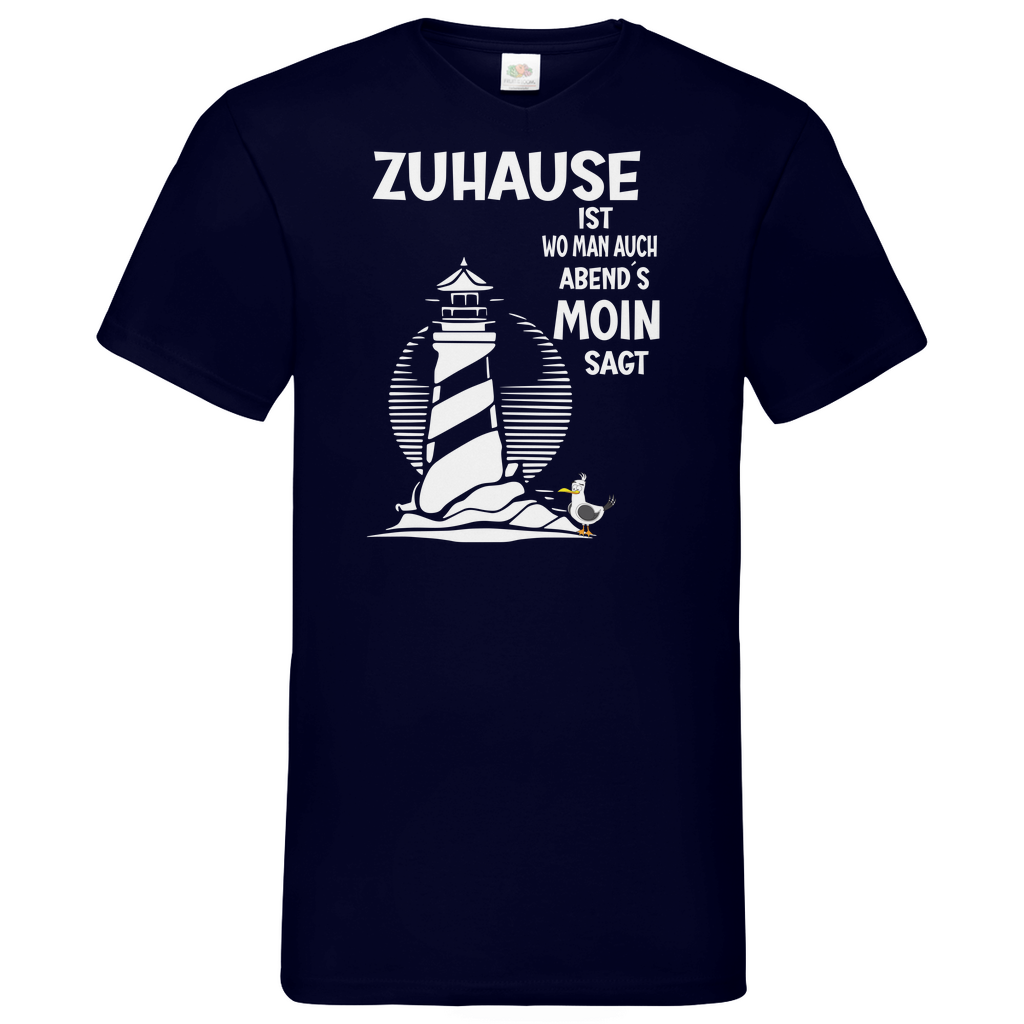 Herren Basic V-Neck T-Shirt spruch011