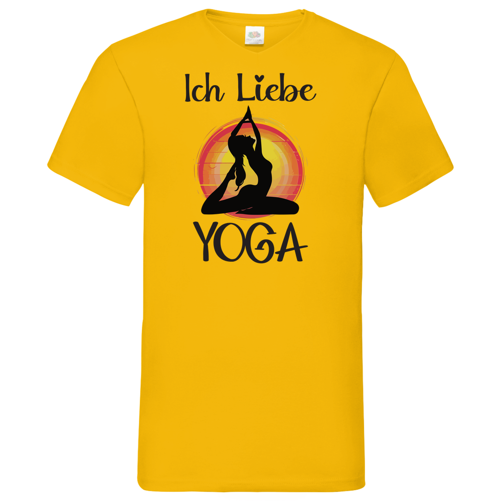 Herren Basic V-Neck T-Shirt YOGA-005
