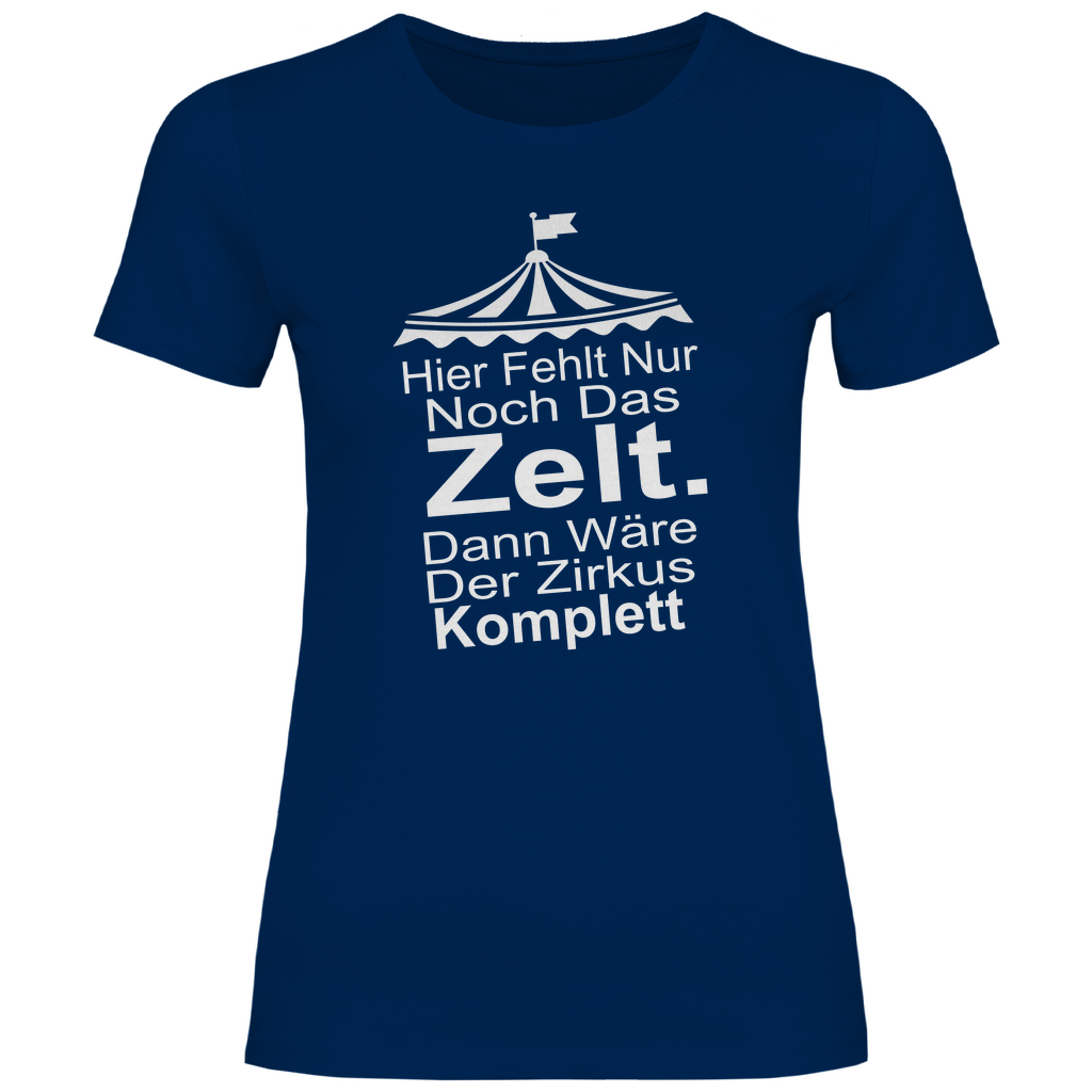 Damen T-Shirt hier fehlt nur noch-w