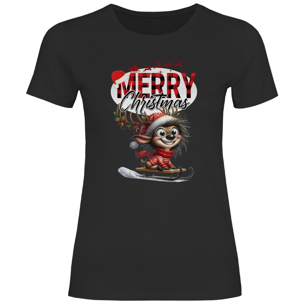 Damen T-Shirt weihnachten-11