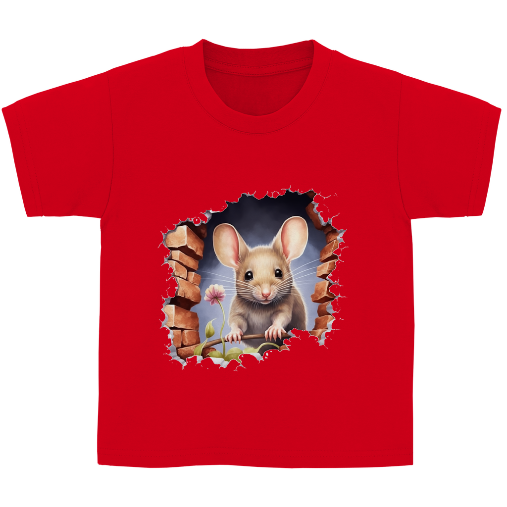Kinder Basic T-Shirt maus-03