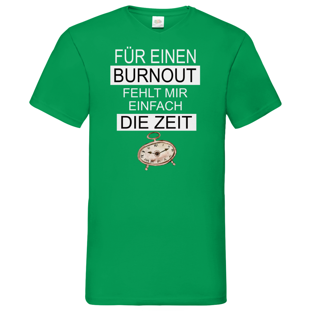 Herren Basic V-Neck T-Shirt für ein burnout-01