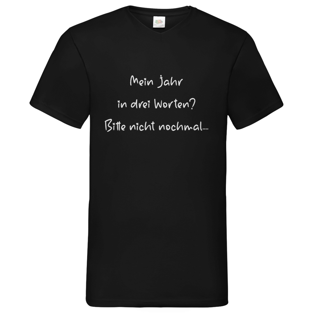 Herren Basic V-Neck T-Shirt spruch017