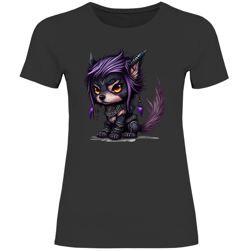 Damen T-Shirt wolf 01