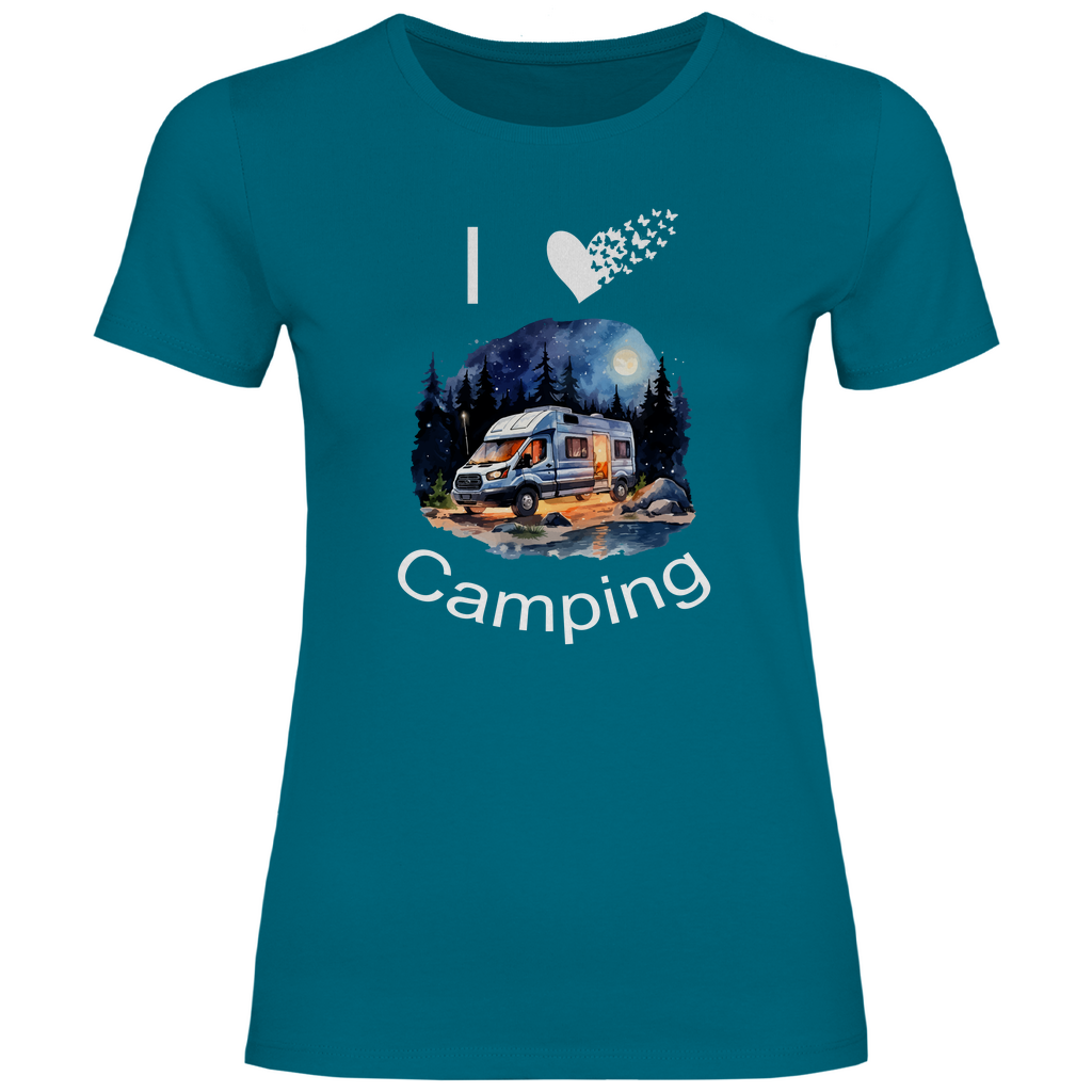 Damen T-Shirt camping-06