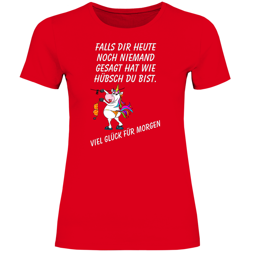Damen T-Shirt wie hübsch