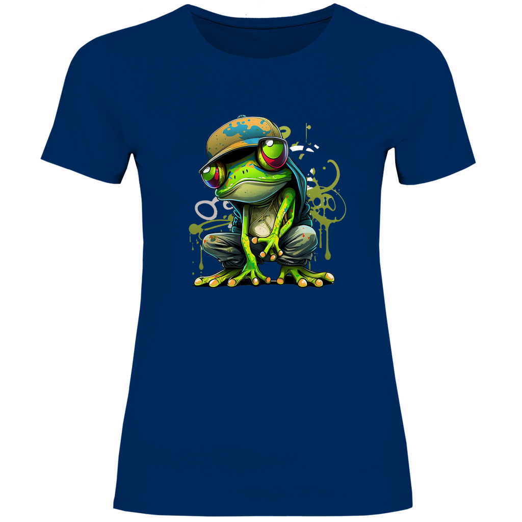 Damen T-Shirt Frosch-2