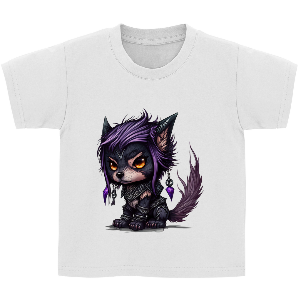 Kinder Basic T-Shirt wolf 01