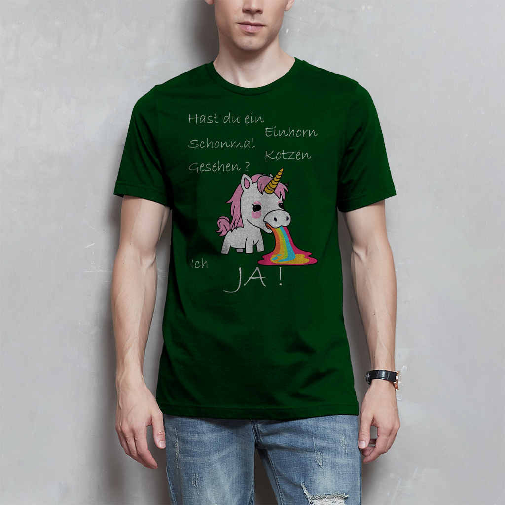 Herren T-Shirt Einhorn-01