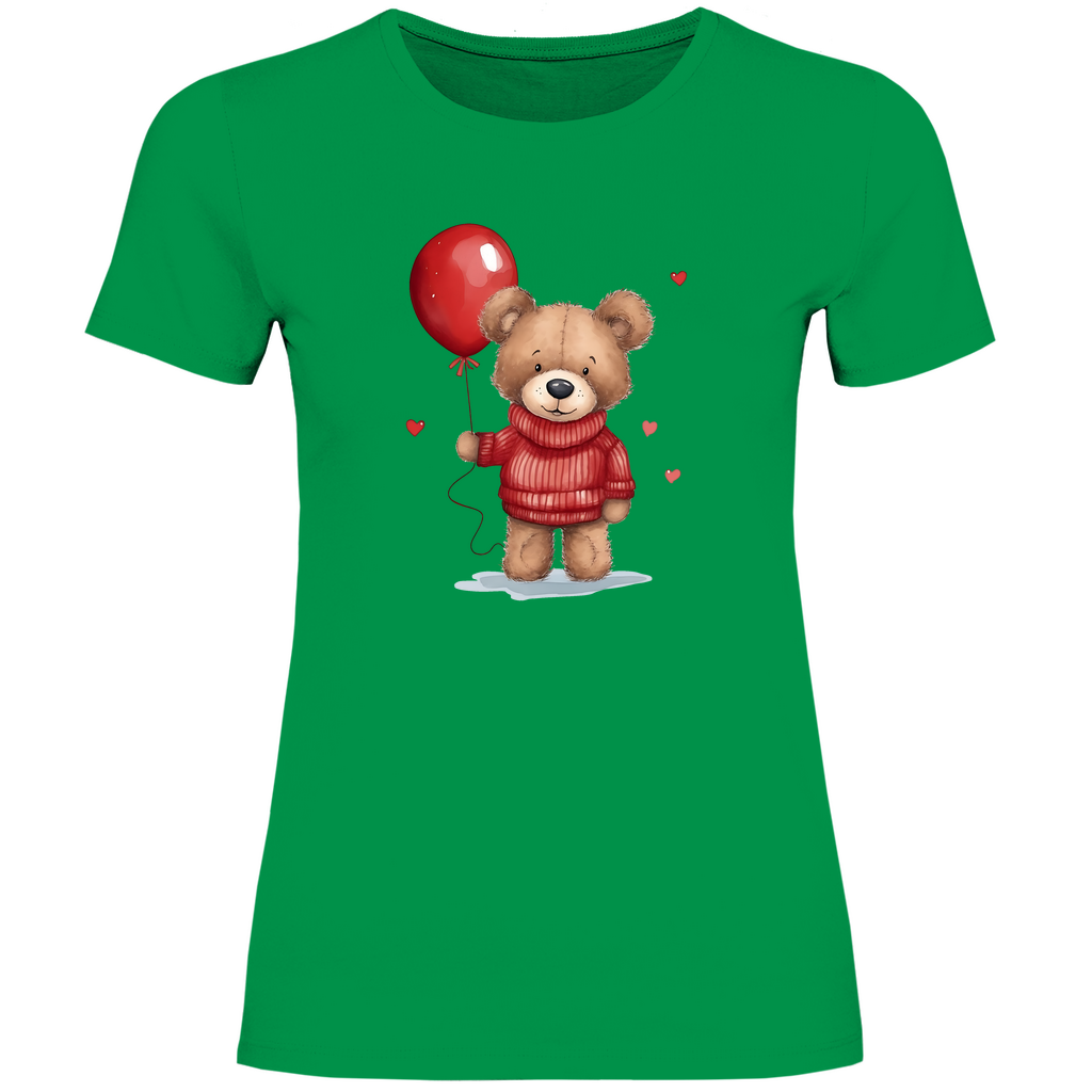 Damen T-Shirt Teddybär-01
