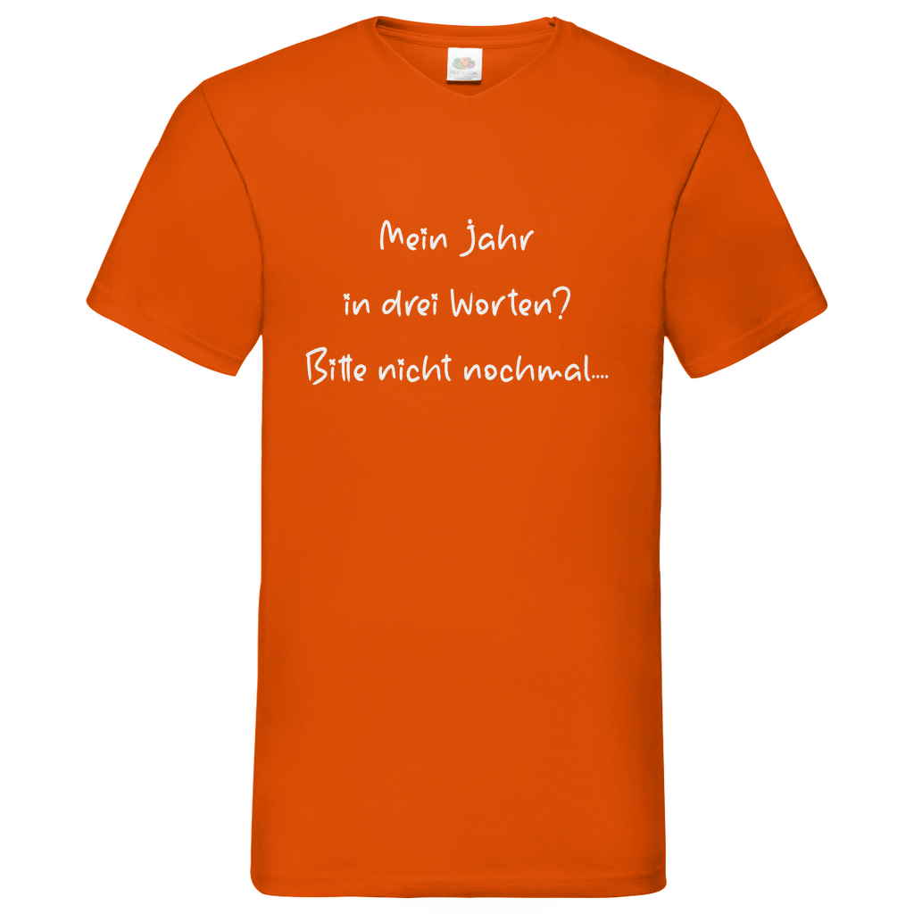Herren Basic V-Neck T-Shirt spruch017