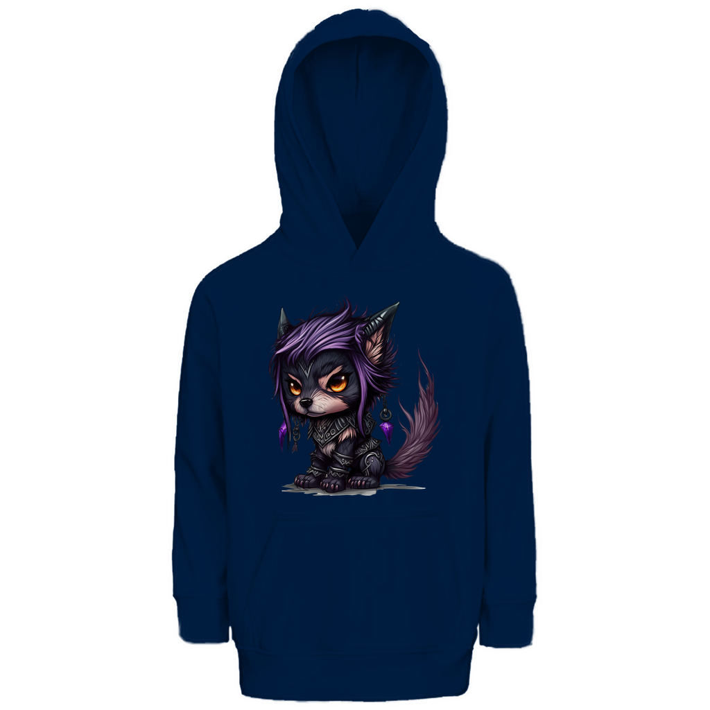 Kinder Premium Bio Hoodie wolf 01