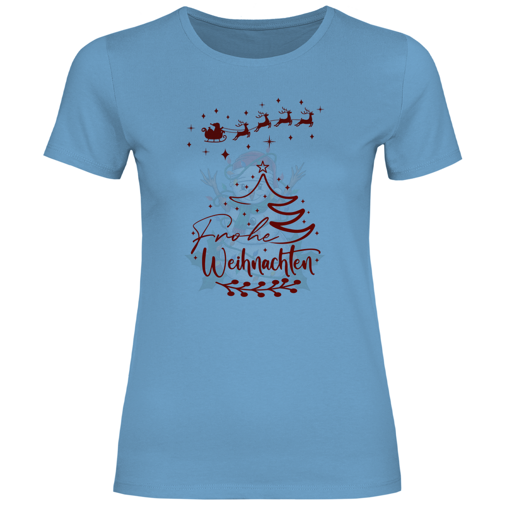 Damen T-Shirt weihnachten-09