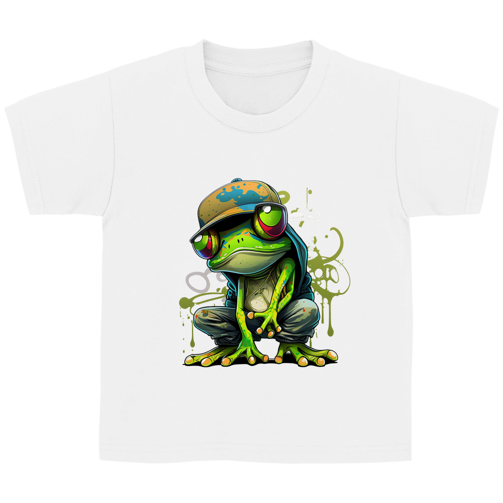 Kinder Basic T-Shirt Frosch-2