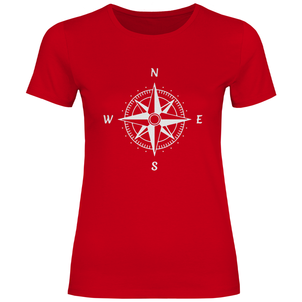 Damen T-Shirt Sailing-kompass-01