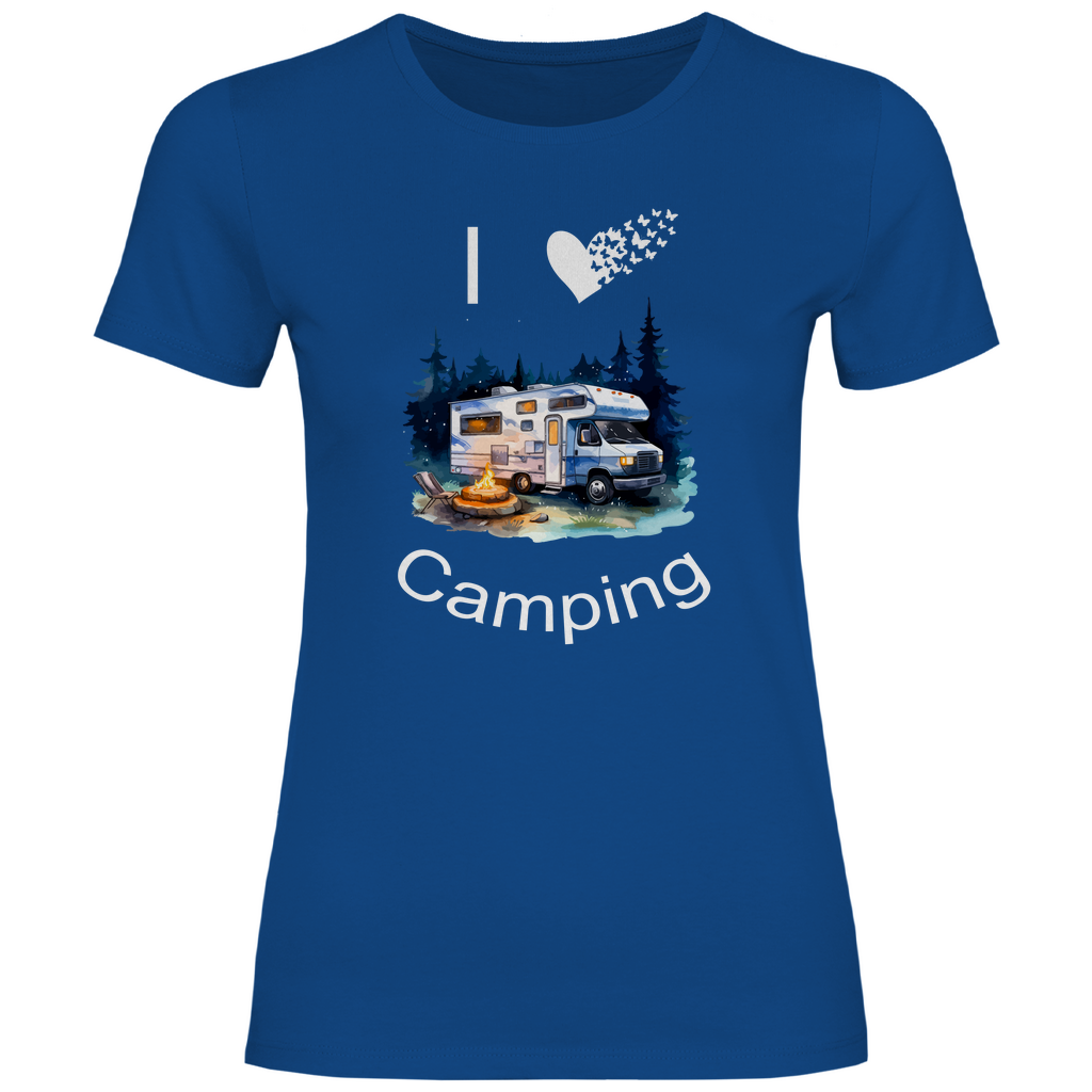 Damen T-Shirt camping-07
