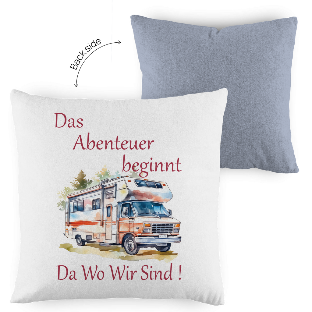 Kopfkissen zweifarbig Das Abenteuer beginnt-01