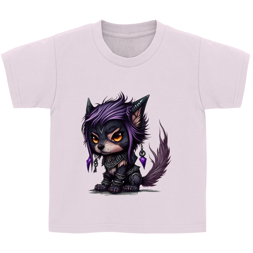 Kinder Basic T-Shirt wolf 01