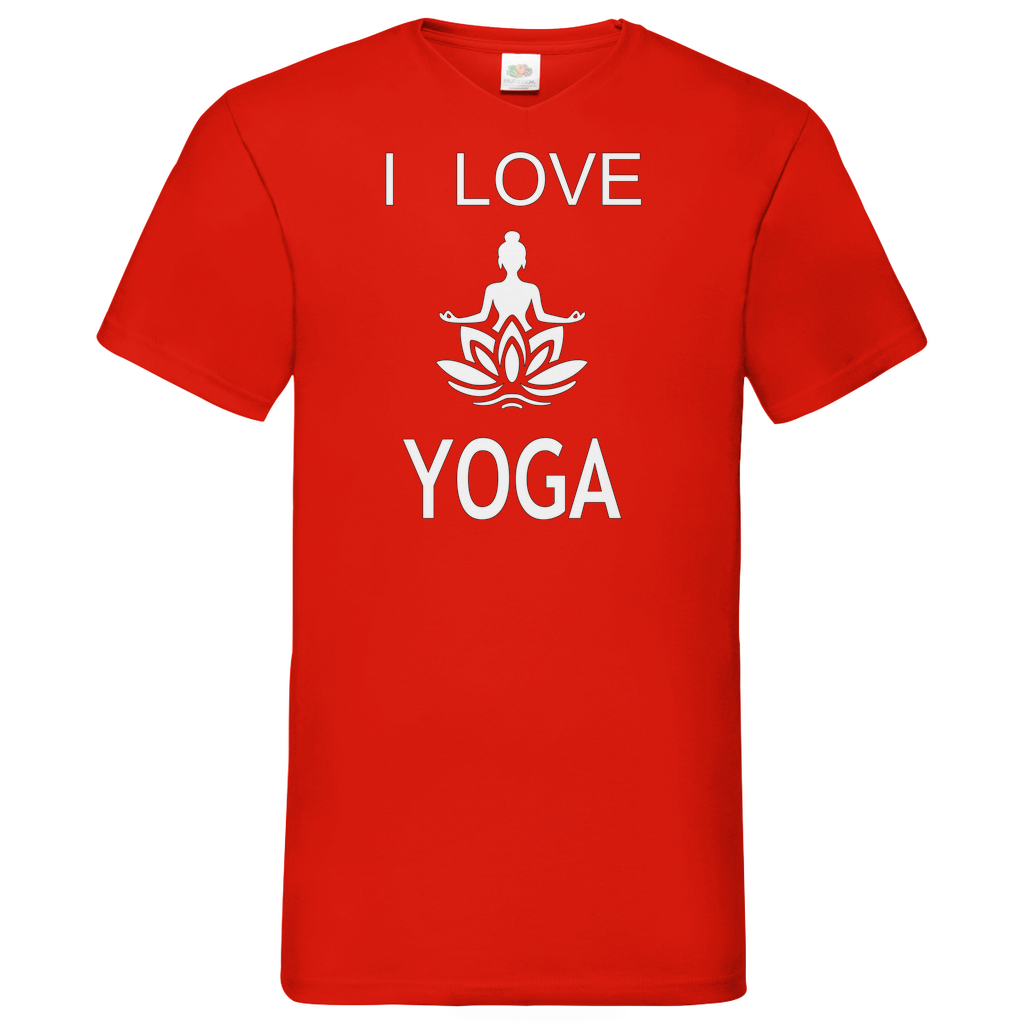 Herren Basic V-Neck T-Shirt YOGA-006