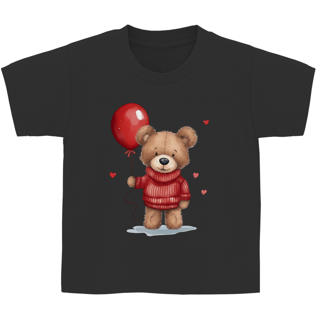 Kinder Basic T-Shirt Teddybär-01