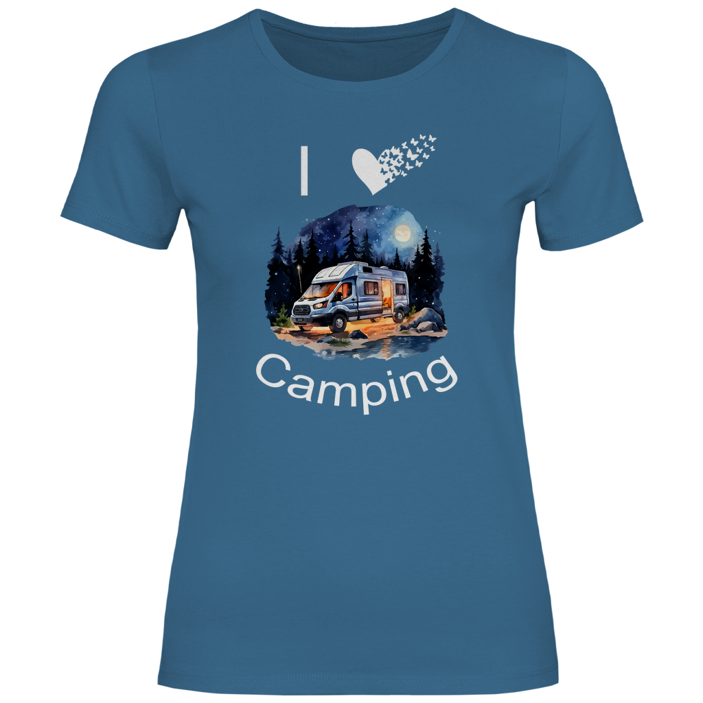 Damen T-Shirt camping-06