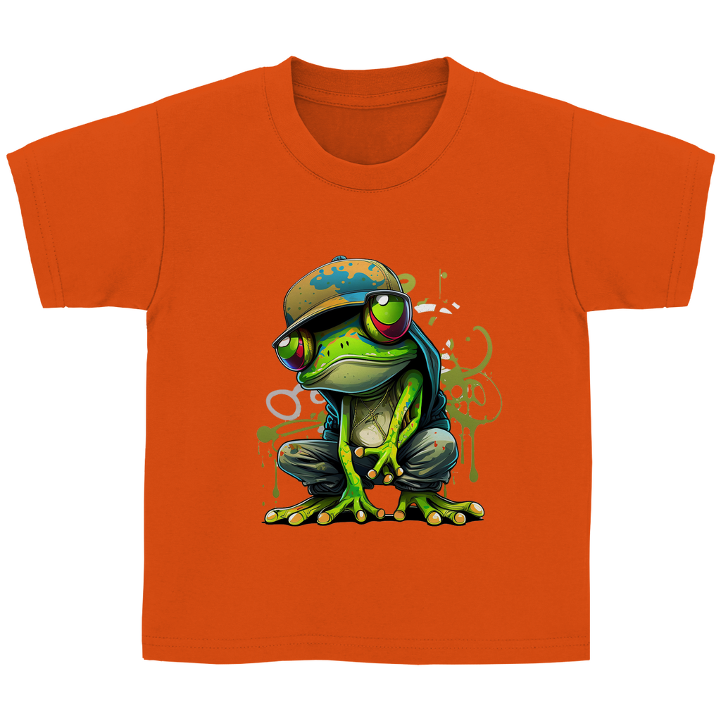 Kinder Basic T-Shirt Frosch-2