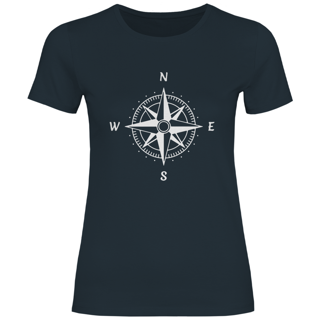 Damen T-Shirt Sailing-kompass-01