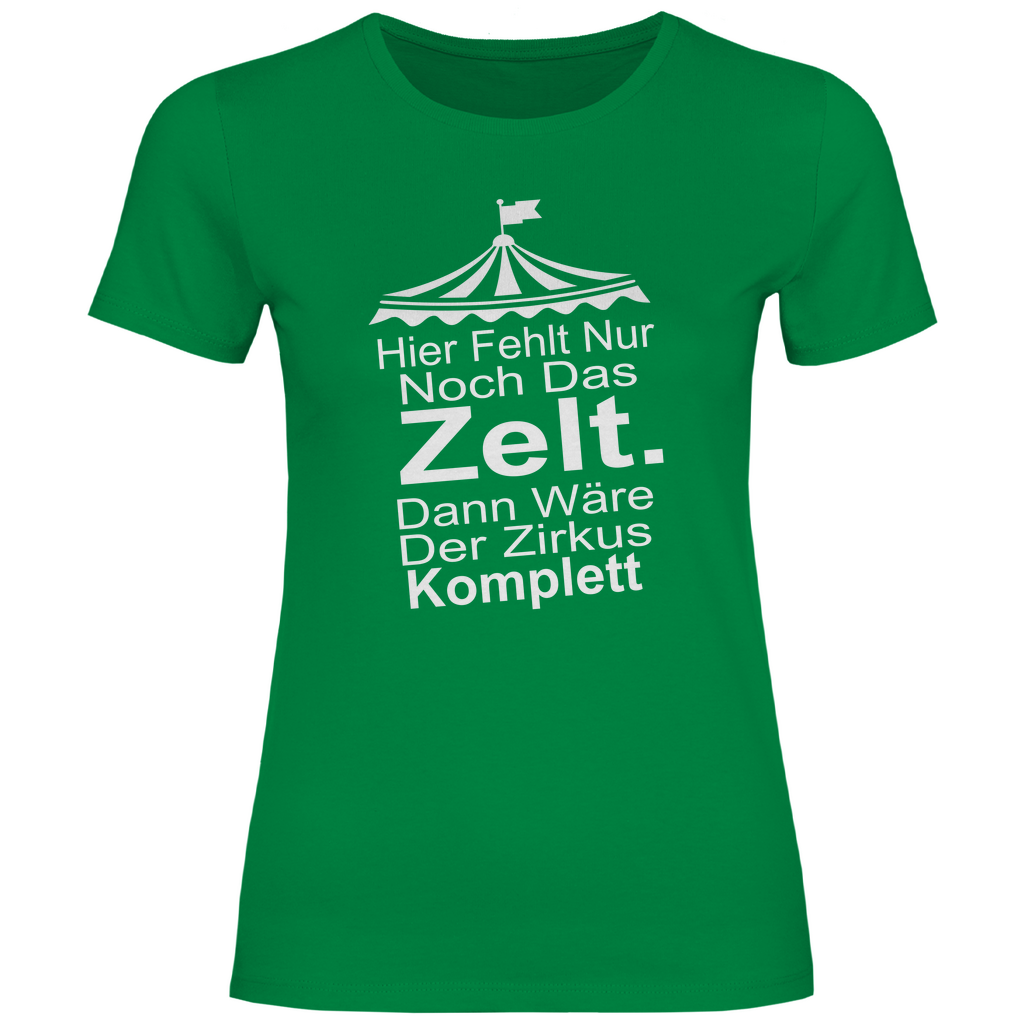 Damen T-Shirt hier fehlt nur noch-w