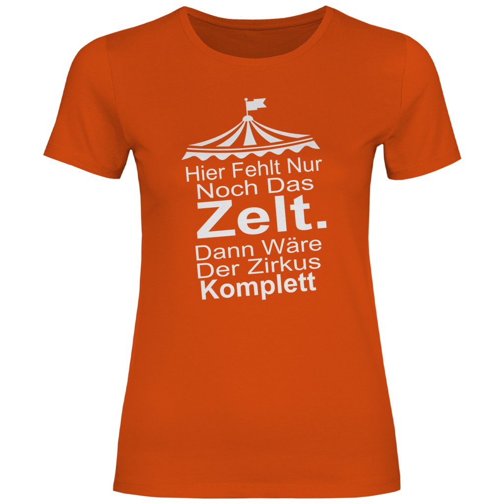Damen T-Shirt hier fehlt nur noch-w