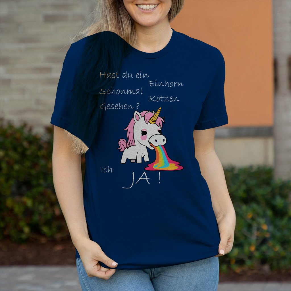 Damen T-Shirt Einhorn-01