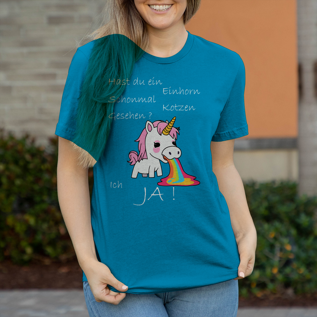 Damen T-Shirt Einhorn-01