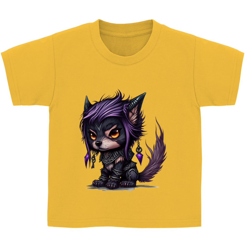 Kinder Basic T-Shirt wolf 01