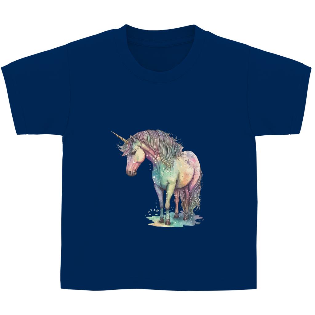 Kinder Basic T-Shirt unicorn-04