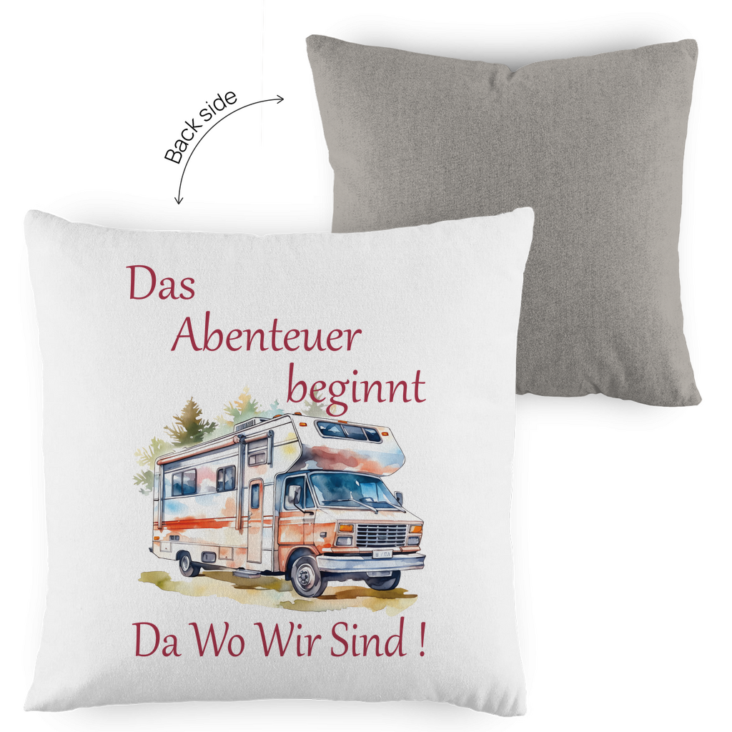 Kopfkissen zweifarbig Das Abenteuer beginnt-01