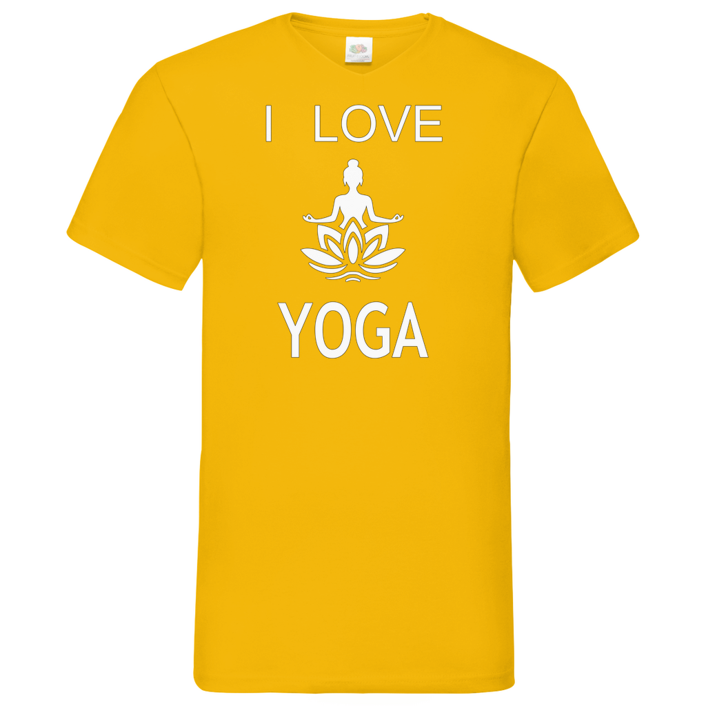 Herren Basic V-Neck T-Shirt YOGA-006