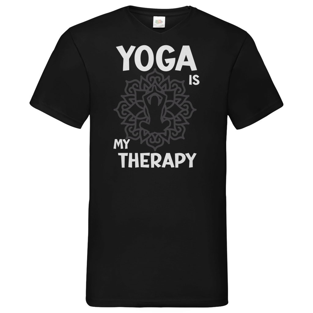 Herren Basic V-Neck T-Shirt YOGA-004