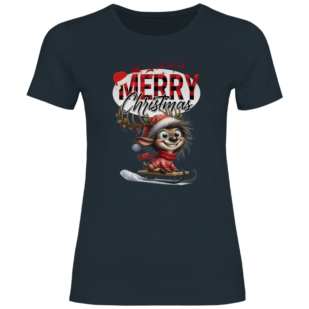 Damen T-Shirt weihnachten-11